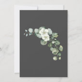 Minimalistisches Eukalyptus Personalisiert Wedding Einladung (Rückseite)
