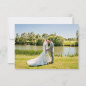 Minimalistisches Eukalyptus Script-Foto Vielen Dan Dankeskarte (Rückseite)