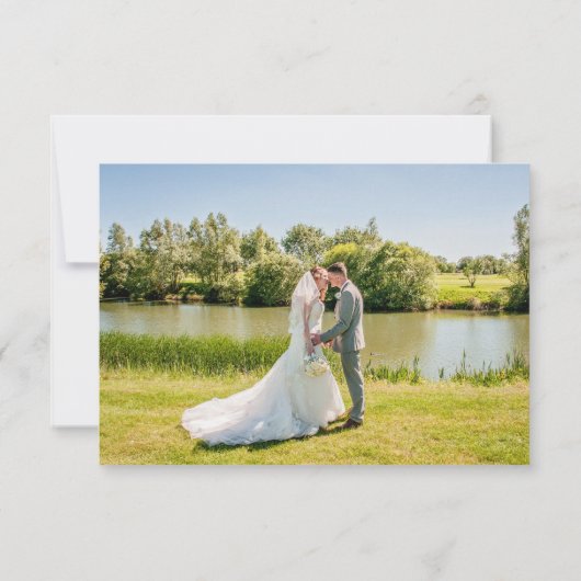 Minimalistisches Eukalyptus Script-Foto Vielen Dan Dankeskarte (Rückseite)