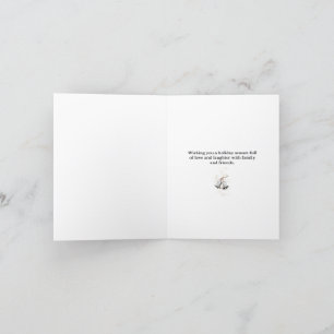 Minimalistisches Evergreen Tree Design Einfaches H Feiertagskarte