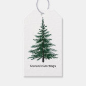 Minimalistisches Evergreen Tree Design Einfaches H Geschenkanhänger (Vorderseite)