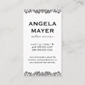 Minimalistisches Extravagantes Element Visitenkarte (Vorderseite)