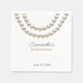 Minimalistisches extravagantes Perlenhalskette-Bra Serviette (Vorderseite)