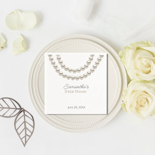 Minimalistisches extravagantes Perlenhalskette-Bra Serviette