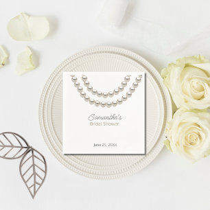 Minimalistisches extravagantes Perlenhalskette-Bra Serviette