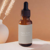 Minimalistisches Face-Serum-Etikett