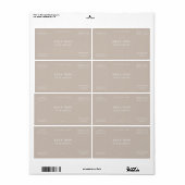 Minimalistisches Face-Serum-Etikett (Vorne)