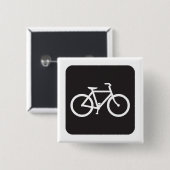 Minimalistisches Fahrradsymbol Button (Vorne & Hinten)