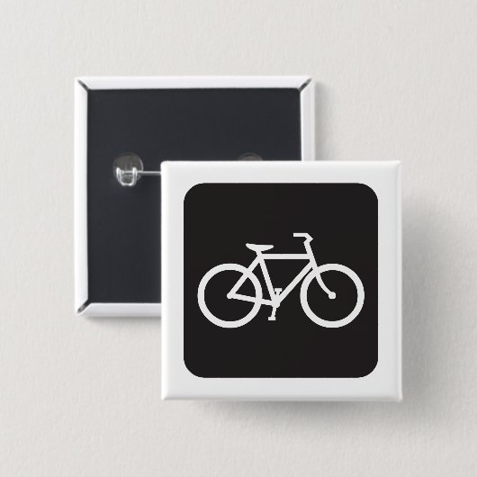 Minimalistisches Fahrradsymbol Button (Vorne & Hinten)