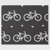 Minimalistisches Fahrradsymbol Geschenkpapier (Flach)