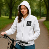 Minimalistisches Fahrradsymbol Hoodie