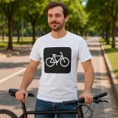 Minimalistisches Fahrradsymbol T-Shirt