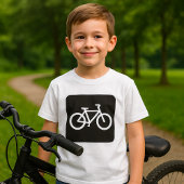 Minimalistisches Fahrradsymbol T-Shirt