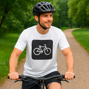 Minimalistisches Fahrradsymbol T-Shirt