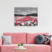Minimalistisches Farbfoto für die Blume Leinwanddruck (Insitu (Wohnzimmer))