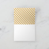 Minimalistisches Farbgoldherz dank Karte (Innenseite)