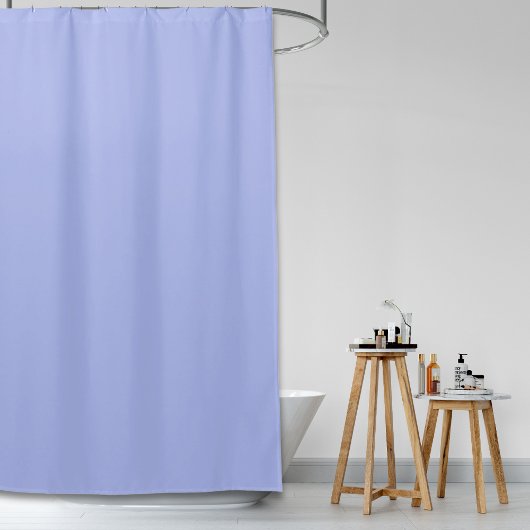 Minimalistisches farbloses Periwinkle Lila Blue Duschvorhang