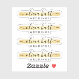 Minimalistisches Farbschmalz-Logo für den benutzer Aufkleber