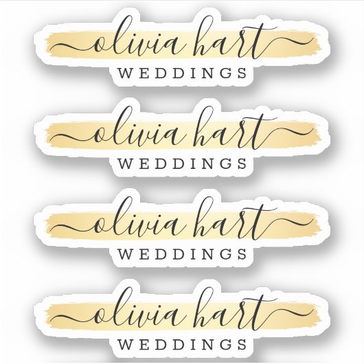 Minimalistisches Farbschmalz-Logo für den benutzer Aufkleber (Vorderseite)