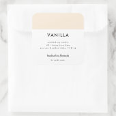 Minimalistisches Farbverpackungs-Candle-Kosmetiksi Quadratischer Aufkleber (Tasche)