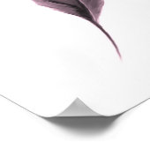 Minimalistisches Feather Poster (Ecke)
