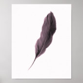 Minimalistisches Feather Poster (Vorne)