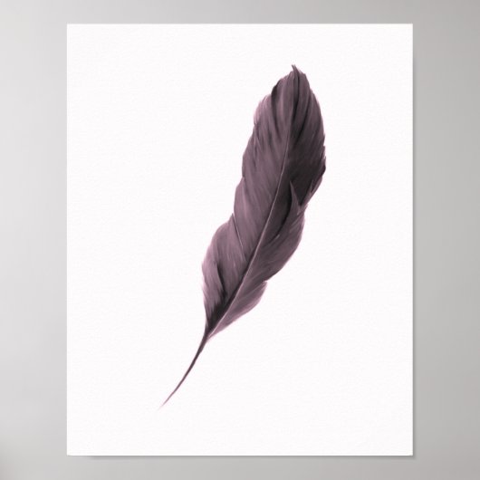 Minimalistisches Feather Poster (Vorne)
