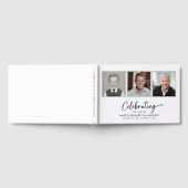 Minimalistisches Feiern Die lebenslange Beerdigung Gästebuch (Voll)