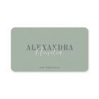 Minimalistisches, feines Script Boho Sage Green Fo