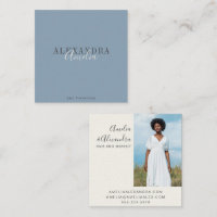 Minimalistisches, feines Skript Boho Dusty Blue Fo