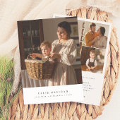 Minimalistisches Feliz Navidad Foto Feiertagskarte