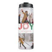 Minimalistisches Fett Join Script 6 Foto Collage H Thermosbecher (Vorderseite)