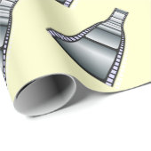 MINIMALISTISCHES FILM-STREIFEN-ENTWURFS-MUSTER GESCHENKPAPIER (Rolleneckpunkt)