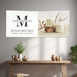 Minimalistisches firmeneigenes Geschäftslogo Werbe Banner