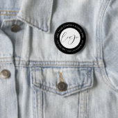 Minimalistisches Firmenlogo als Werbegeschenk für  Button (Beispiel)
