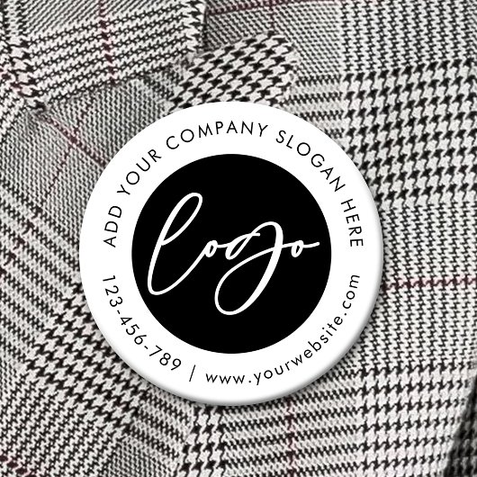Minimalistisches Firmenlogo als Werbegeschenk für  Button