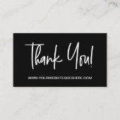 Minimalistisches Firmenlogo Bestellung Danke, Revi Visitenkarte (Vorderseite)