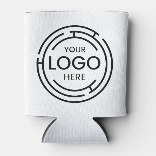 Minimalistisches Firmenlogo Dosenkühler (Vorderseite)