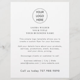 Minimalistisches Firmenlogo Flyer