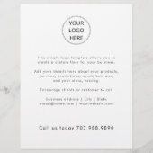 Minimalistisches Firmenlogo Flyer (Vorne)