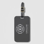 Minimalistisches Firmenlogo für Graue Unternehmen Gepäckanhänger (Vorderseite Vertikal)