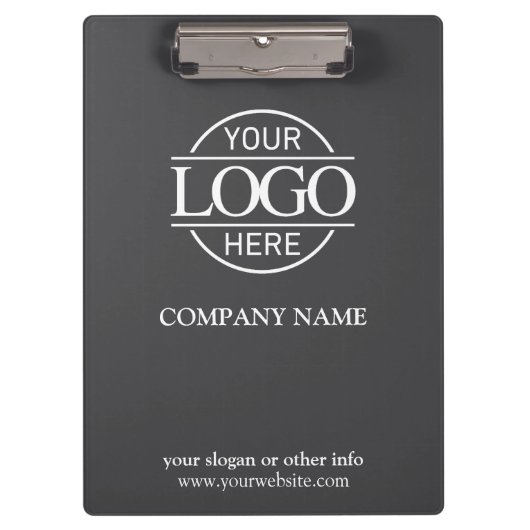 Minimalistisches Firmenlogo für Graue Unternehmen Klemmbrett (Vorderseite)