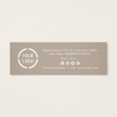 Minimalistisches Firmenlogo für Kraftstoffe (Rückseite)