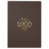 Minimalistisches Firmenlogo für kundenspezifische Klemmbrett (Rückseite)