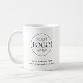 Minimalistisches Firmenlogo Kaffeetasse (Links)