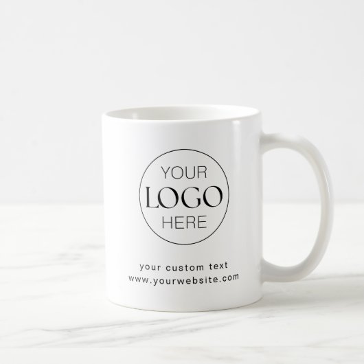 Minimalistisches Firmenlogo Kaffeetasse (Rechts)