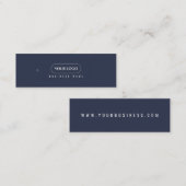 Minimalistisches Firmenlogo Mini Visitenkarte (Vorne/Hinten)