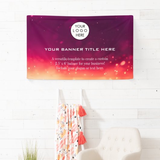 Minimalistisches Firmenlogo Modernes berufliches R Banner (Insitu)