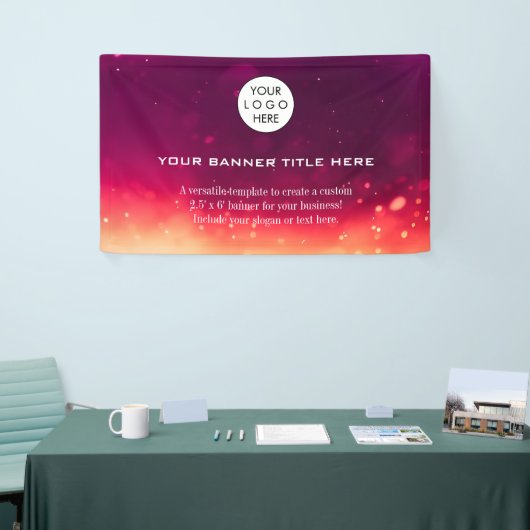 Minimalistisches Firmenlogo Modernes berufliches R Banner (Messeveranstaltung)