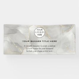 Minimalistisches Firmenlogo Modernes berufliches W Banner